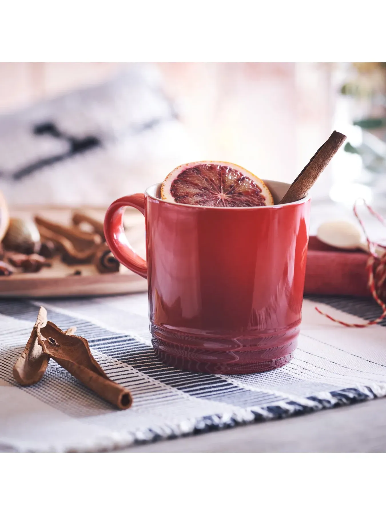 Cappuccino Mug 200ml - Cerise, Stoneware