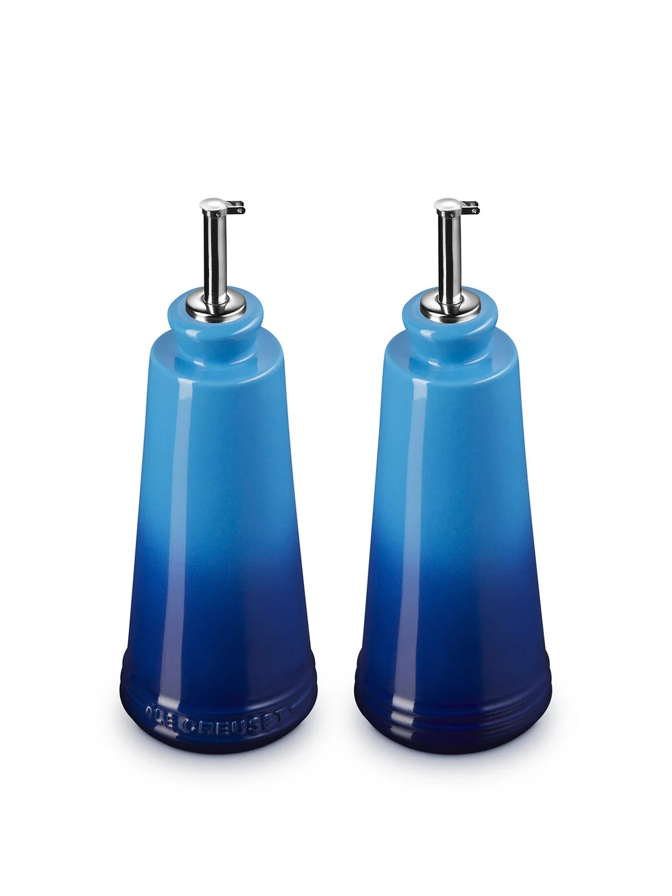Oil Vinegar Set - Azure Blue, Stoneware