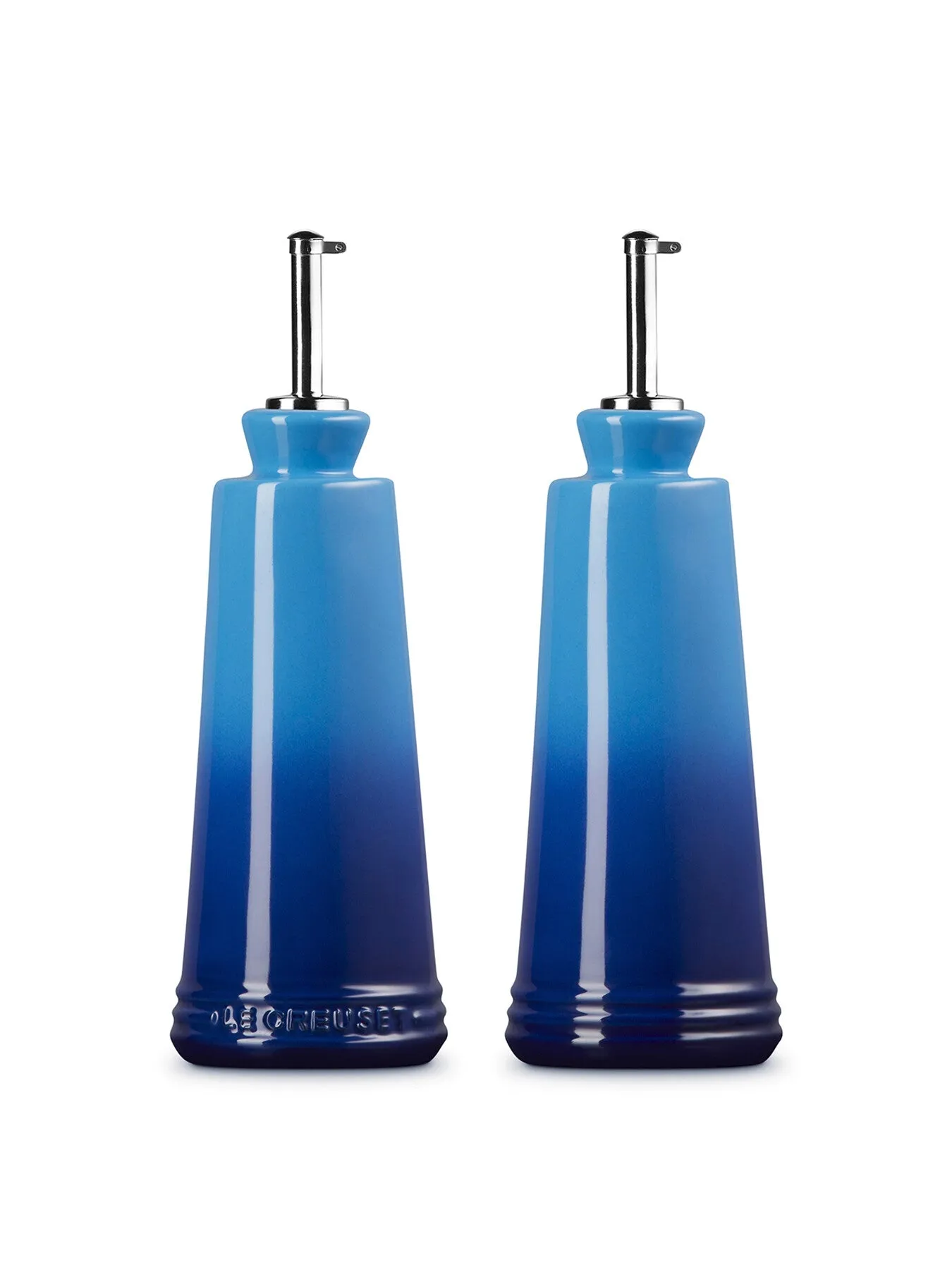 Oil Vinegar Set - Azure Blue, Stoneware