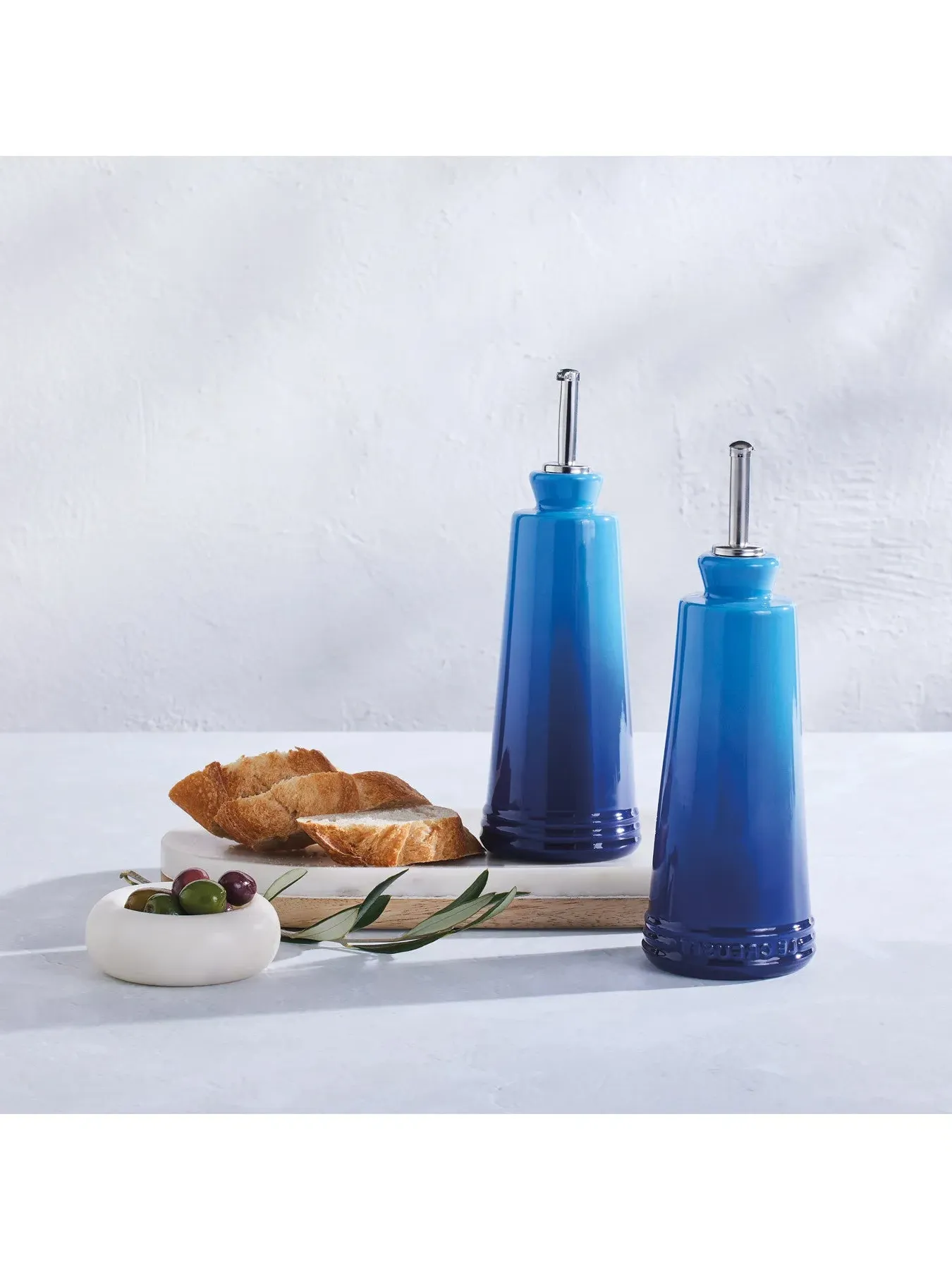Oil Vinegar Set - Azure Blue, Stoneware