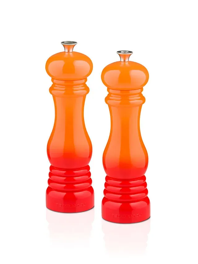 Salt & Pepper Mill Duo - Orange, Ceramic image