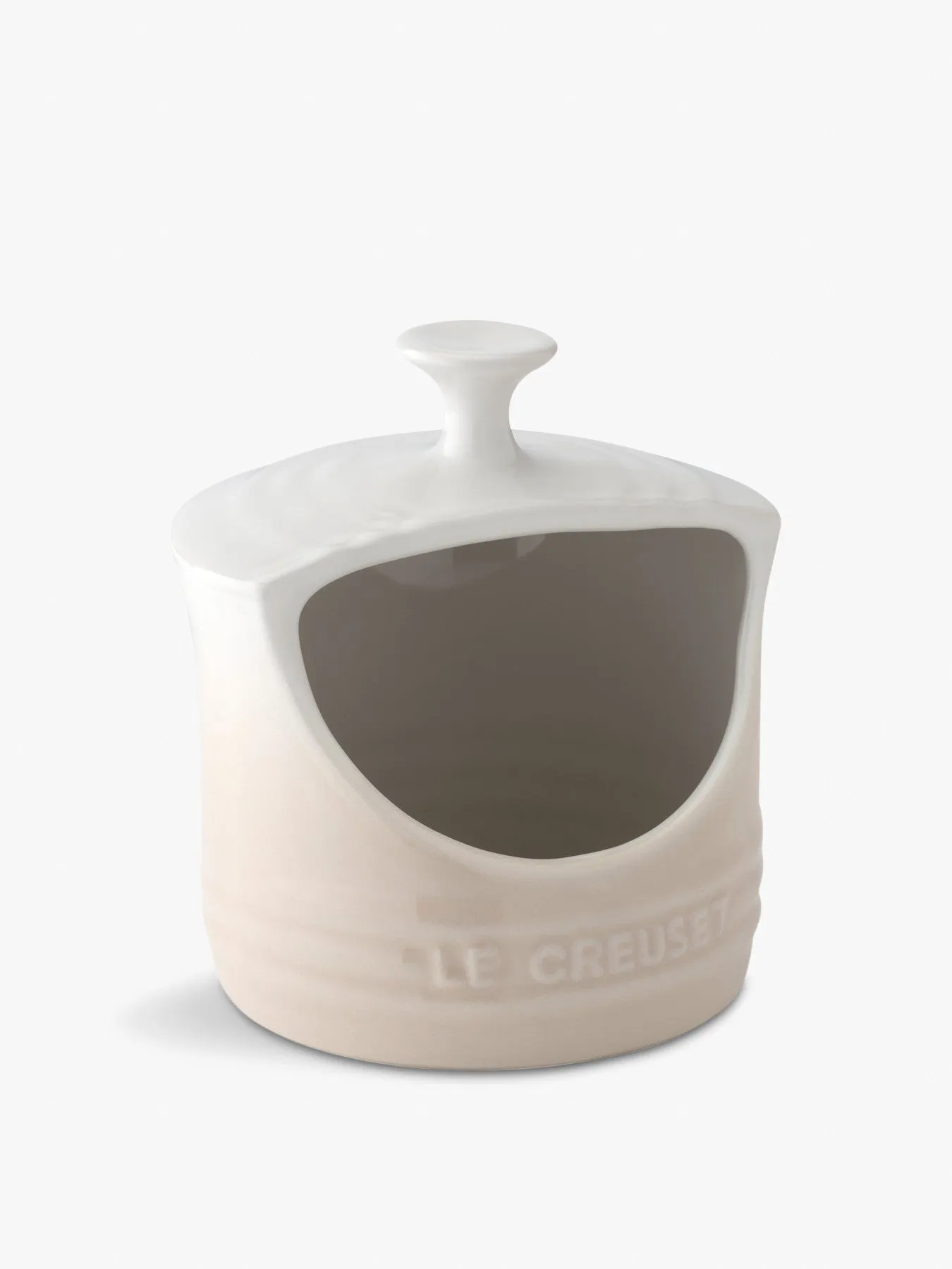 Salt Pig with Lid - Meringue, Stoneware image
