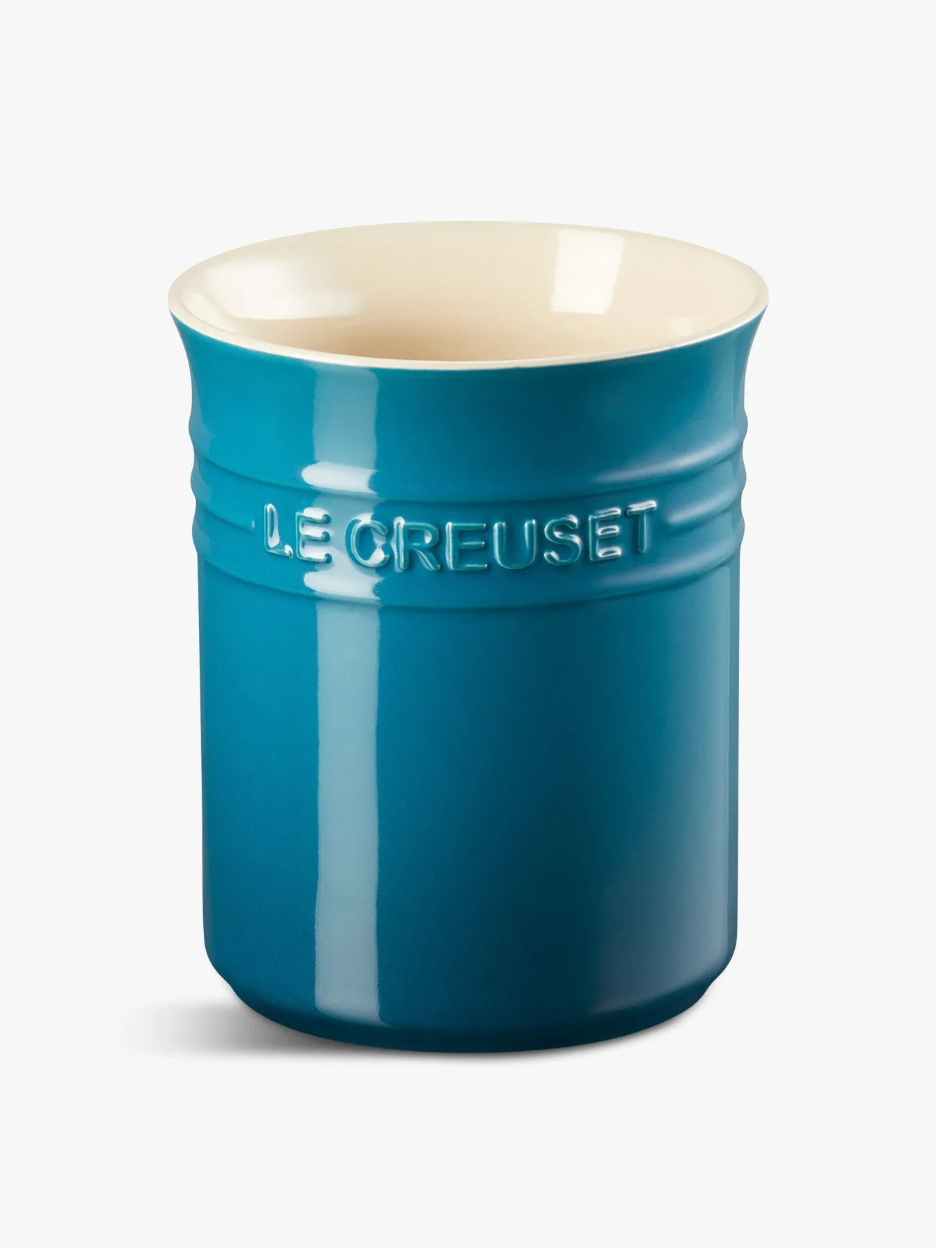 Small Utensil Jar - Deep Teal, Stoneware
