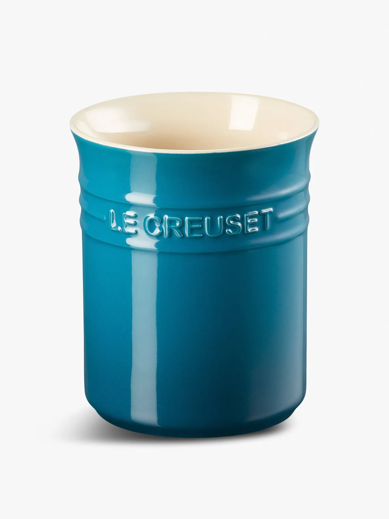 Small Utensil Jar - Deep Teal, Stoneware image
