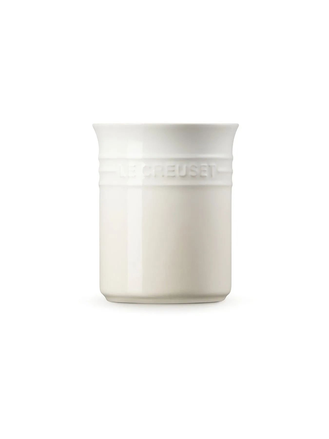 Small Utensil Jar - Meringue, Stoneware
