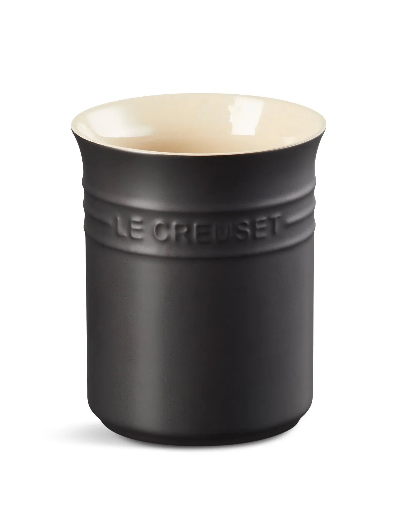 Small Utensil Jar - Satin Black, Ceramic image