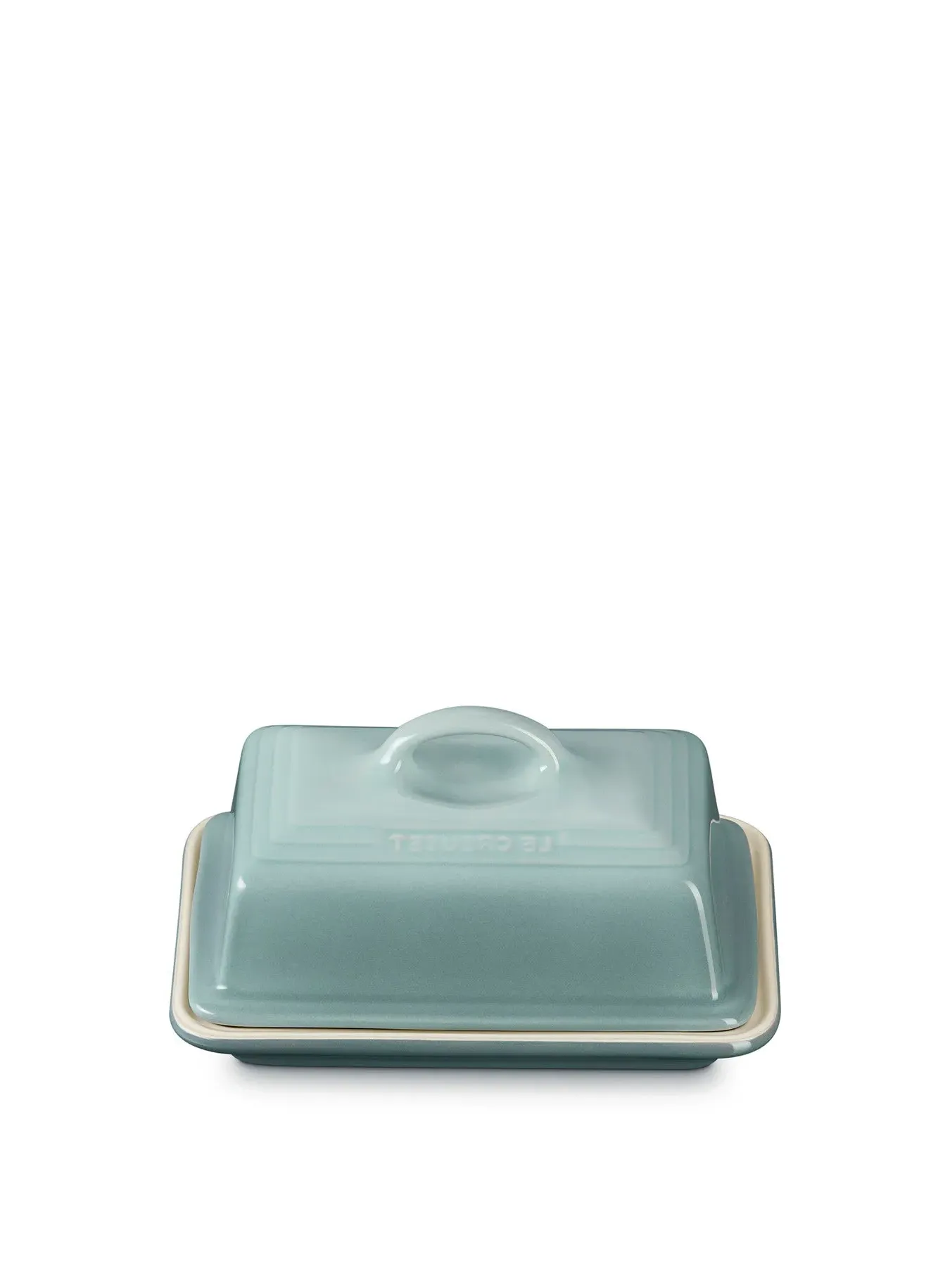 Stoneware Butter Dish - Sea Salt