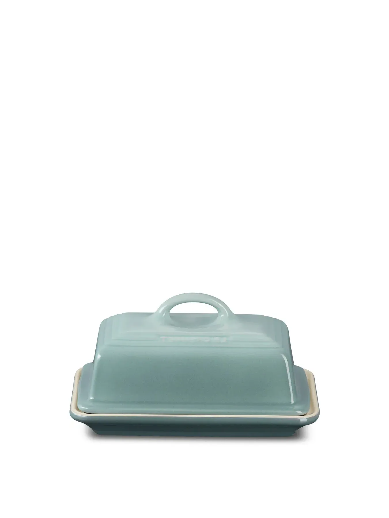 Stoneware Butter Dish - Sea Salt image