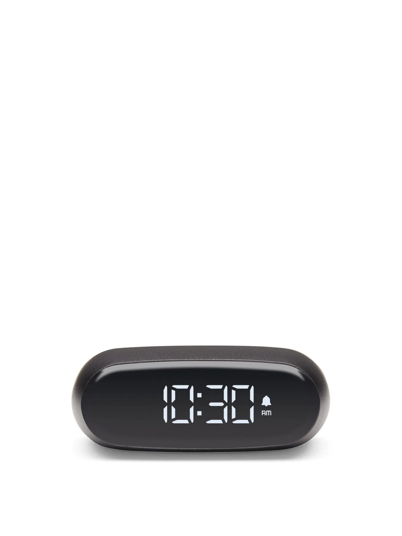 Mini Alarm Clock with LCD Display - Gun Metal