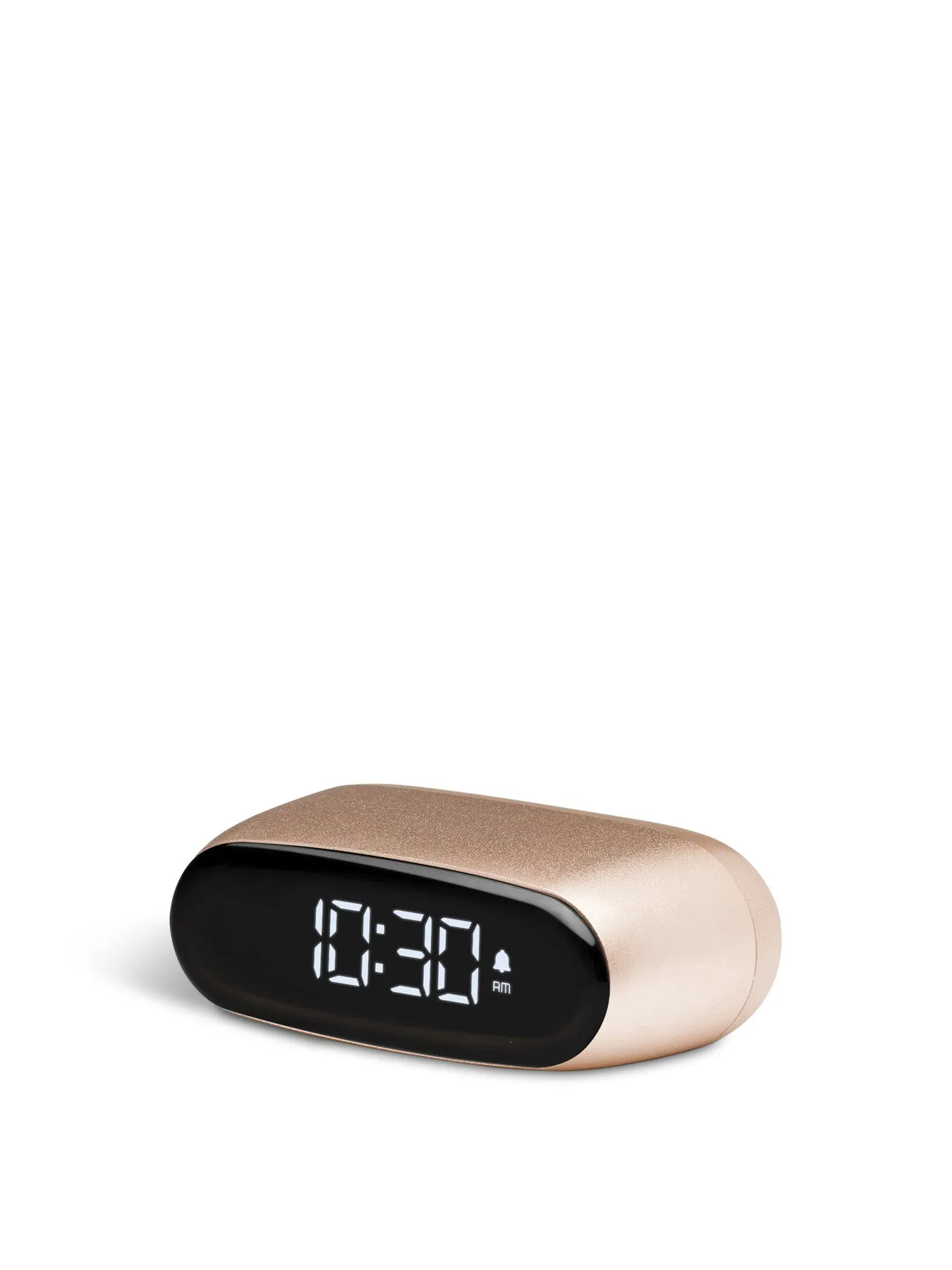 Mini Alarm Clock with LCD Display - Soft Gold image