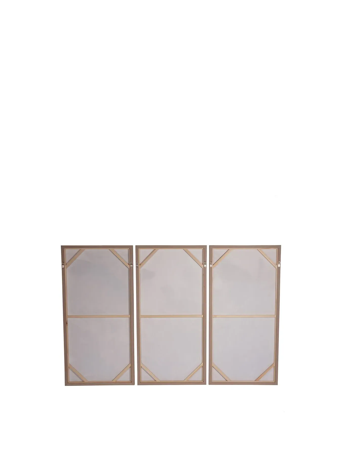 3-Piece Canvas Wall Art - Gold, Framed