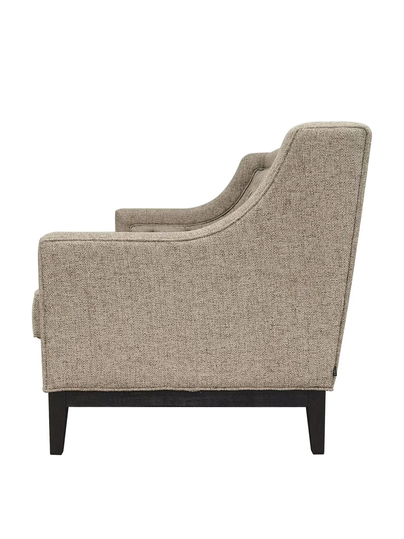 3-Seater Buttoned Sofa - Grey