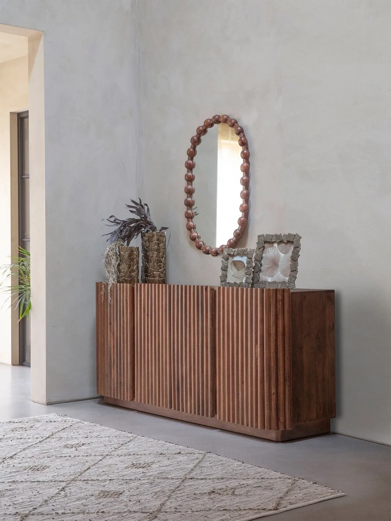 4-Door Buffet Sideboard - Brown, Wood