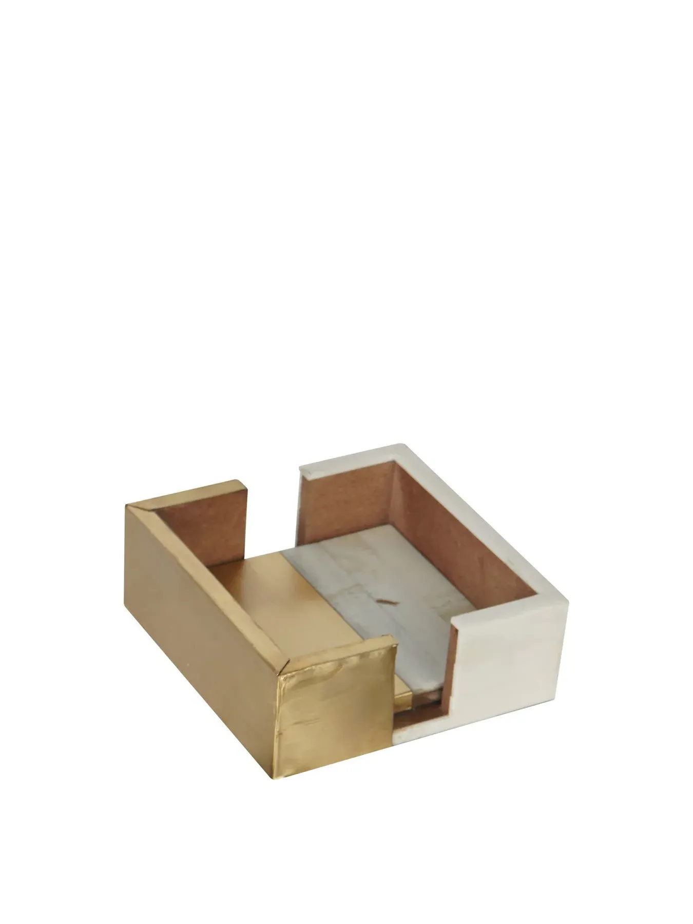 4-Piece Coaster Set Two Tone - White