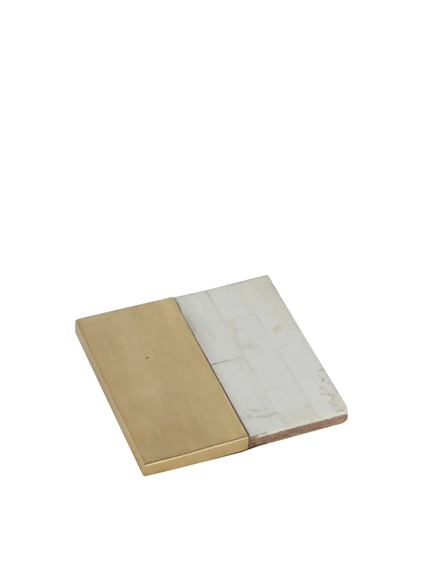 4-Piece Coaster Set Two Tone - White