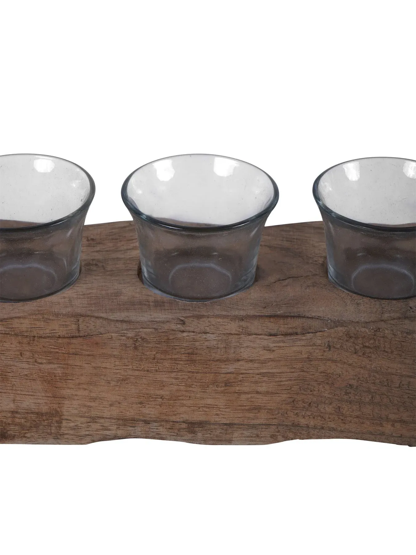 5 Light Tea Light Holder - Antique, Wood