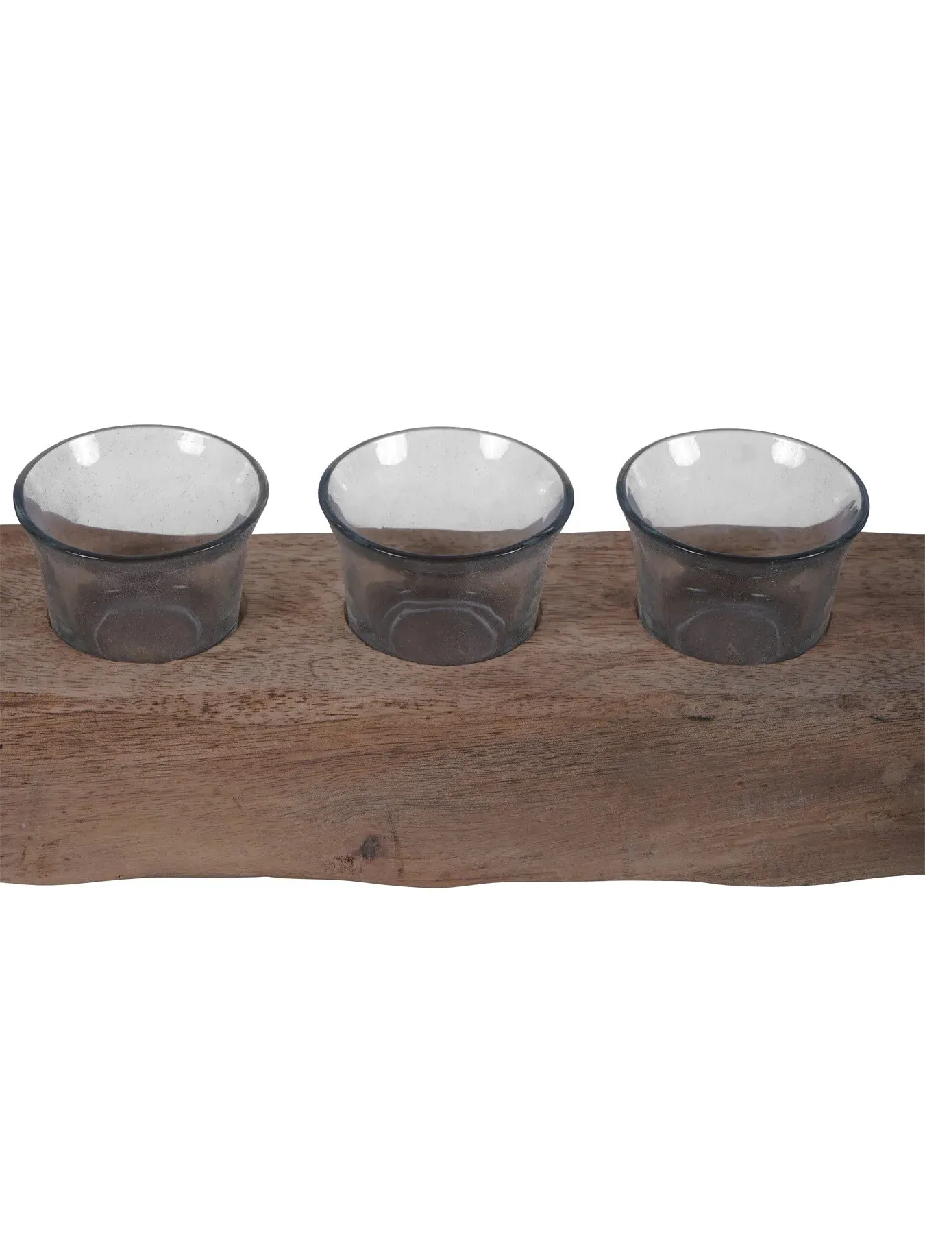 8 Light Tea Light Holder - Antique, Wood