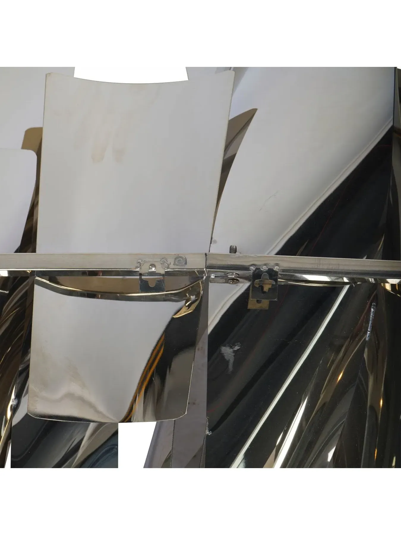 Abstract Slice Wall Art - Champagne Gold, Steel