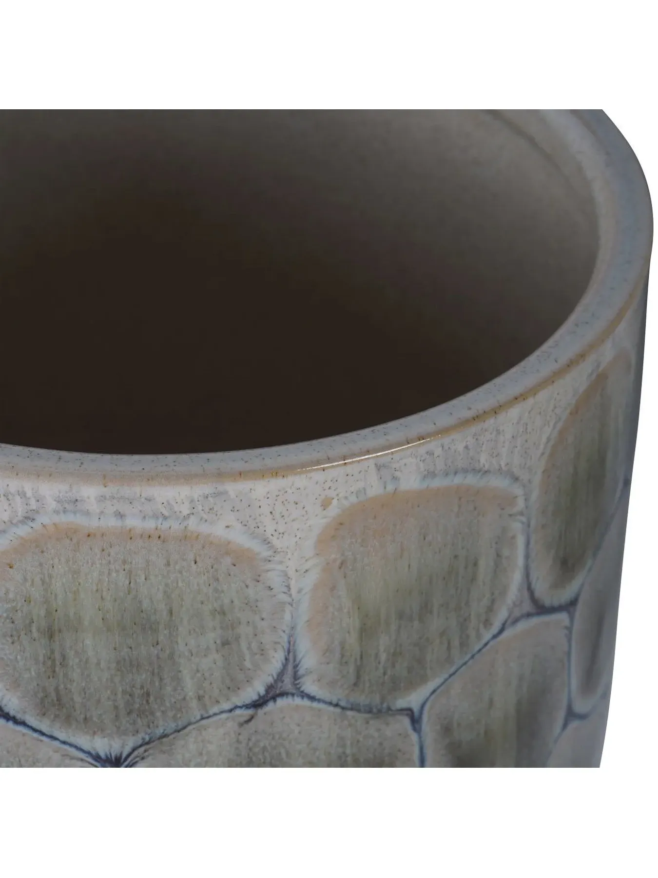Armadillo Ceramic Planter with Base - Blue, Ceramic