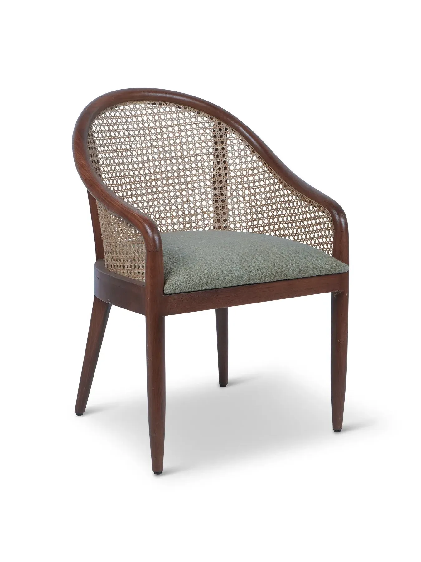 Armchair with Cane Detail - Brown, Oak image