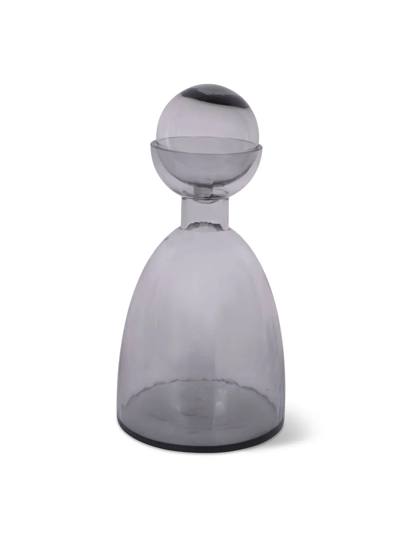 Bottle Vase Smoked Finish - Grey, Glass image