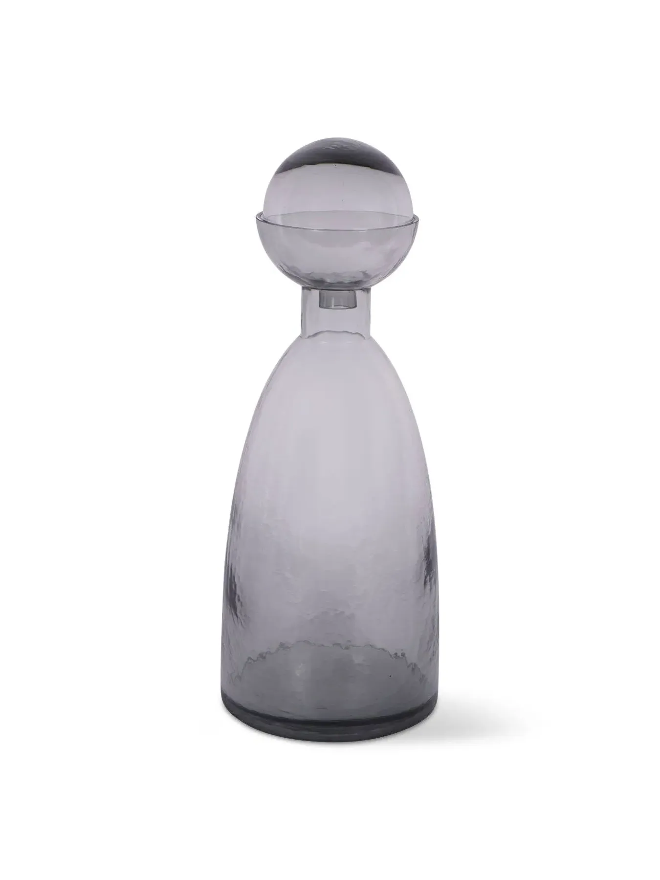 Bottle Vase Smoked Finish - Grey, Glass image