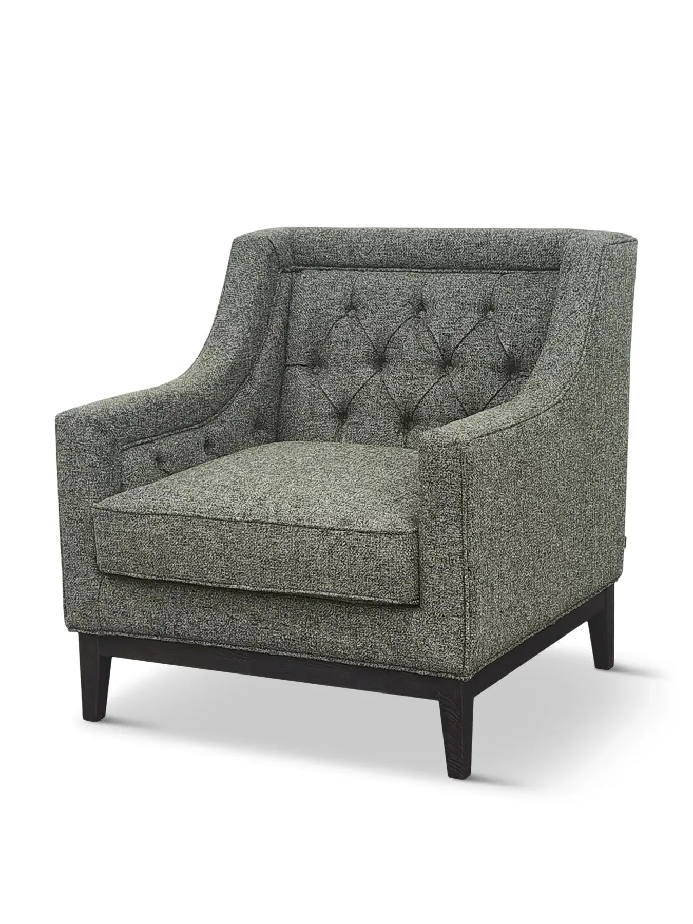 Buttoned Armchair - Green image