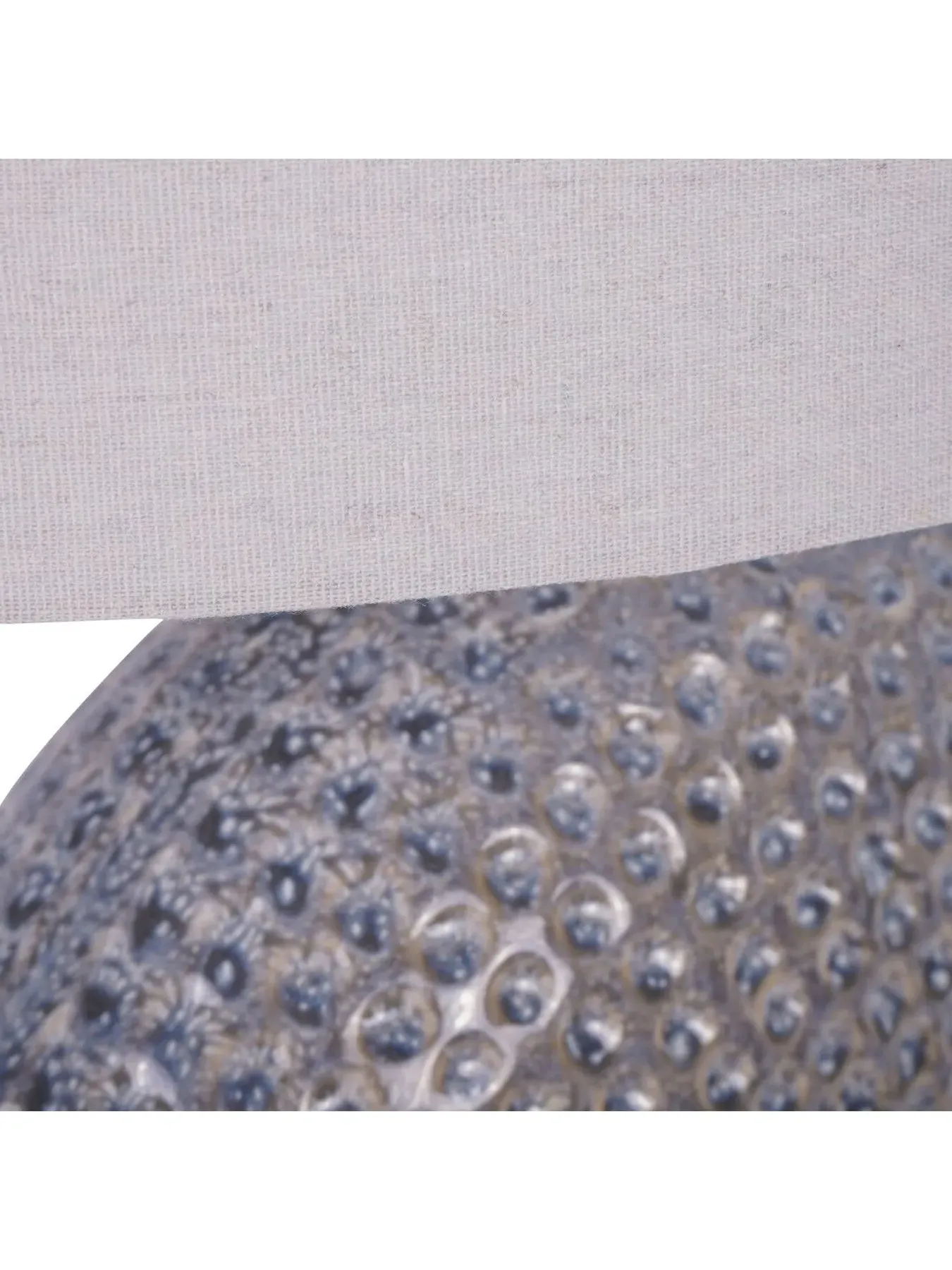 Ceramic Table Lamp - Grey White