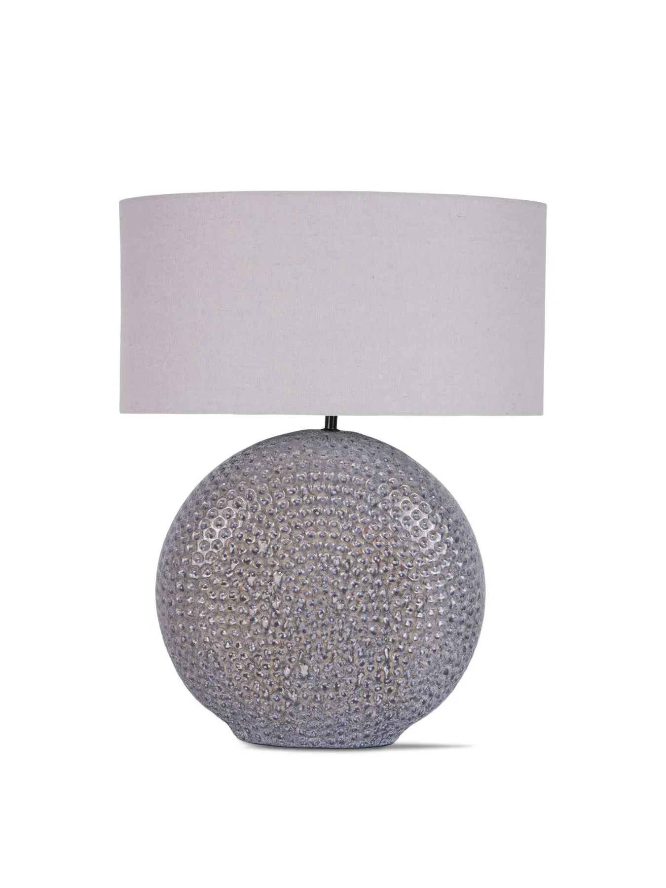 Ceramic Table Lamp - Grey White image