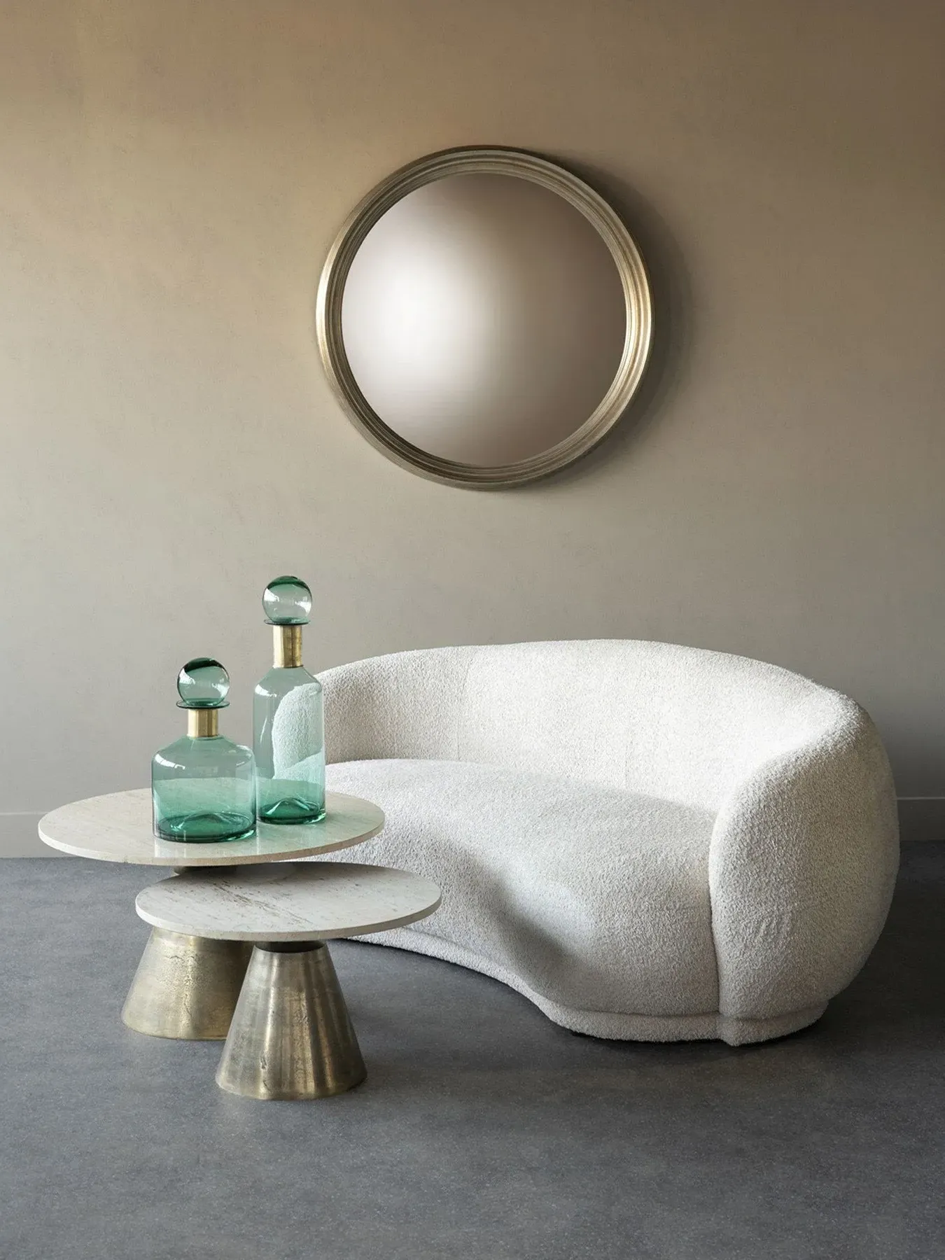 Coffee Table - Peach, Travertine