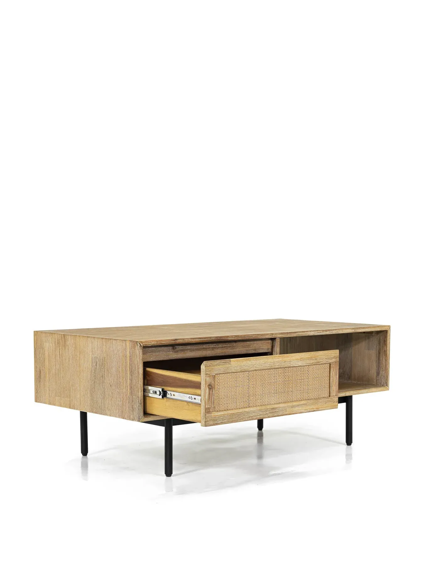 Coffee Table with Drawer - Natural, Acacia Wood
