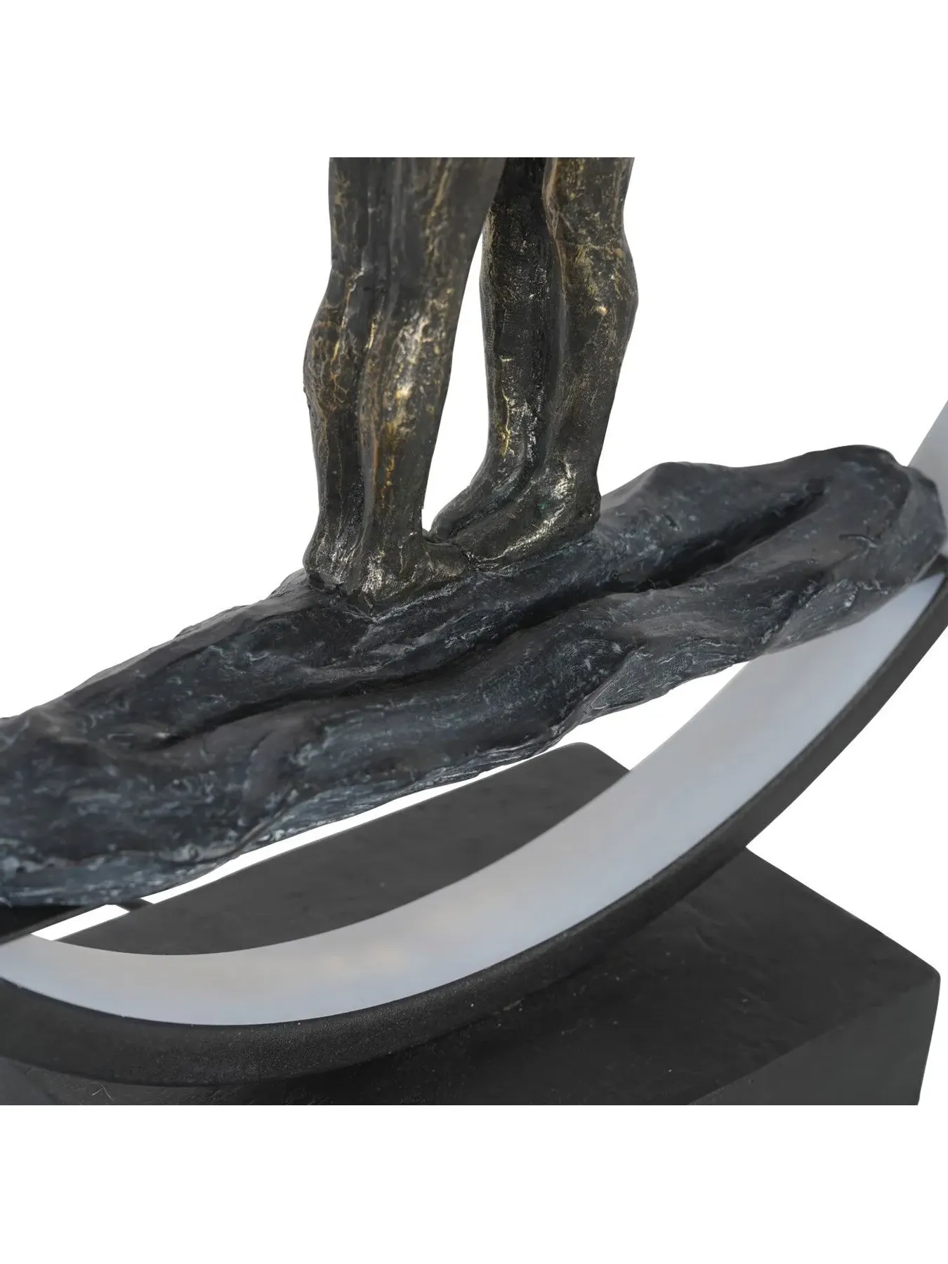 Couple Light Sculpture with LED USB - Bronze