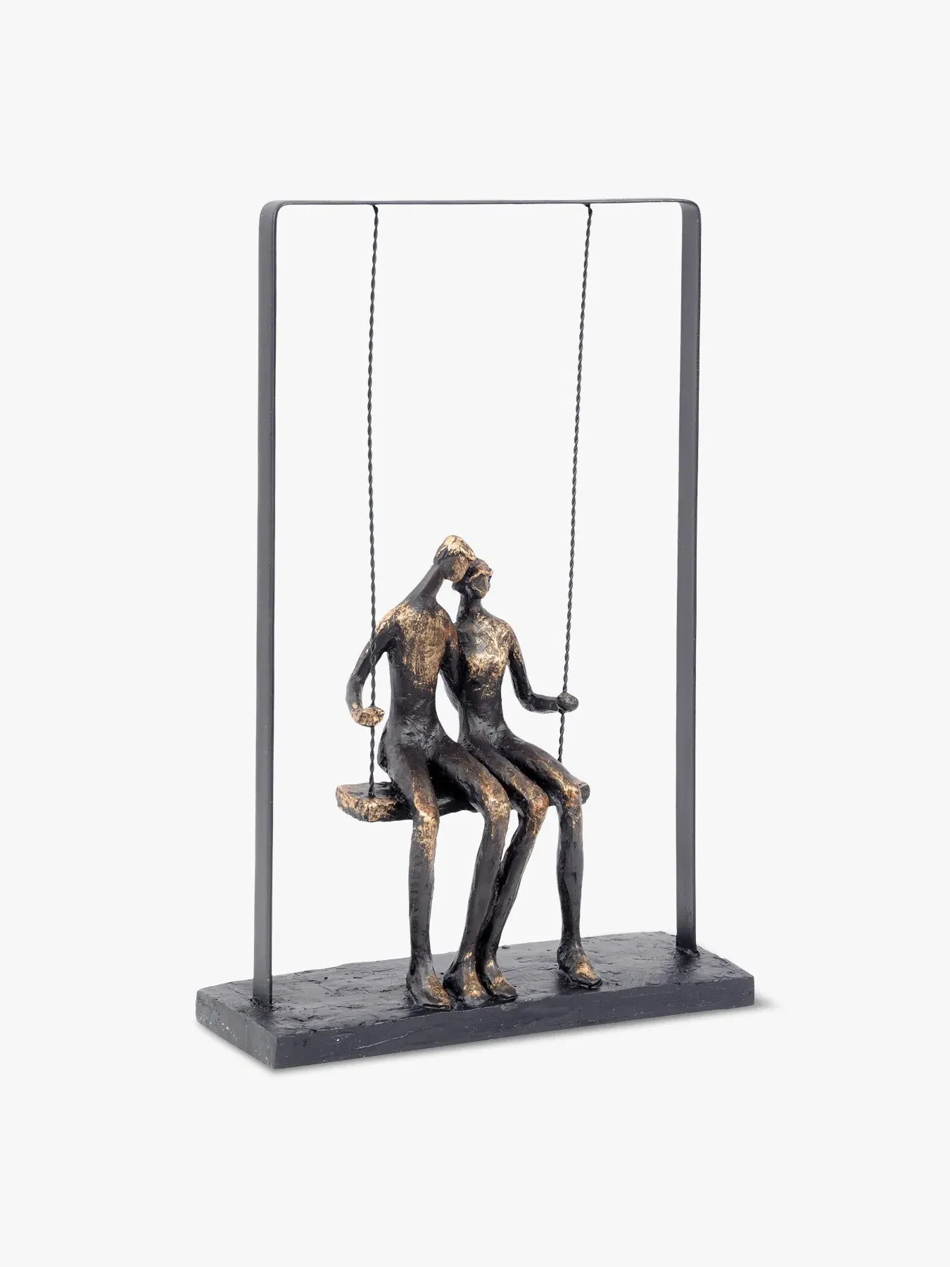 Couple on Swing Figurative Sculpture - Bronze image