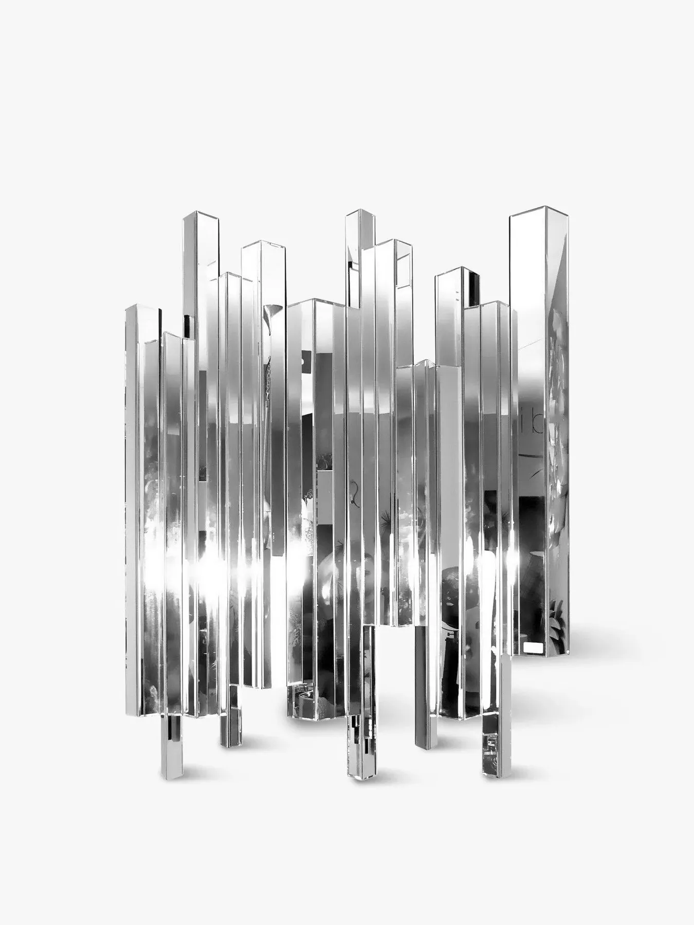 Crystalline Effect Mirror with Embossed Edges image