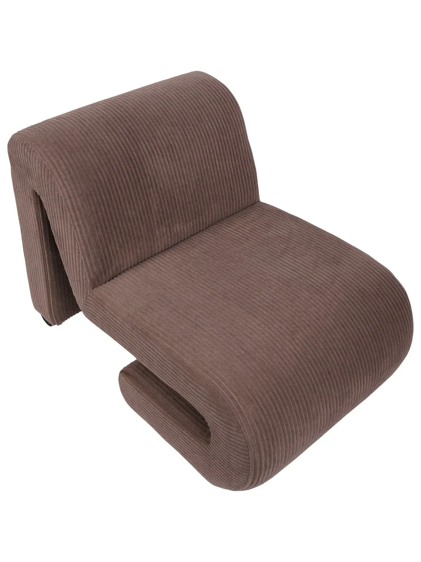 Ellis Chair Mid Corduroy - Brown, Fabric