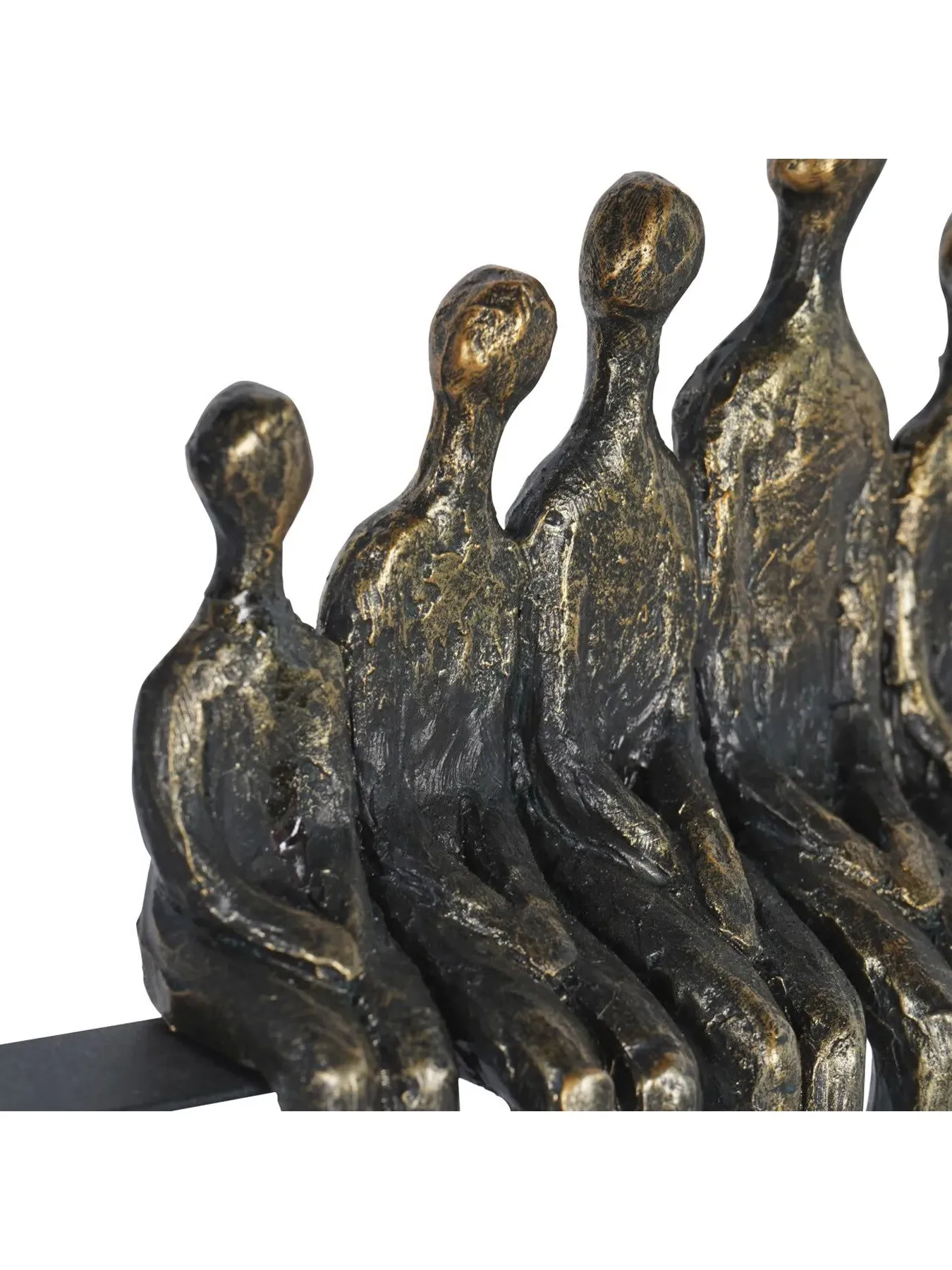 Family Light Sculpture with LED USB - Bronze