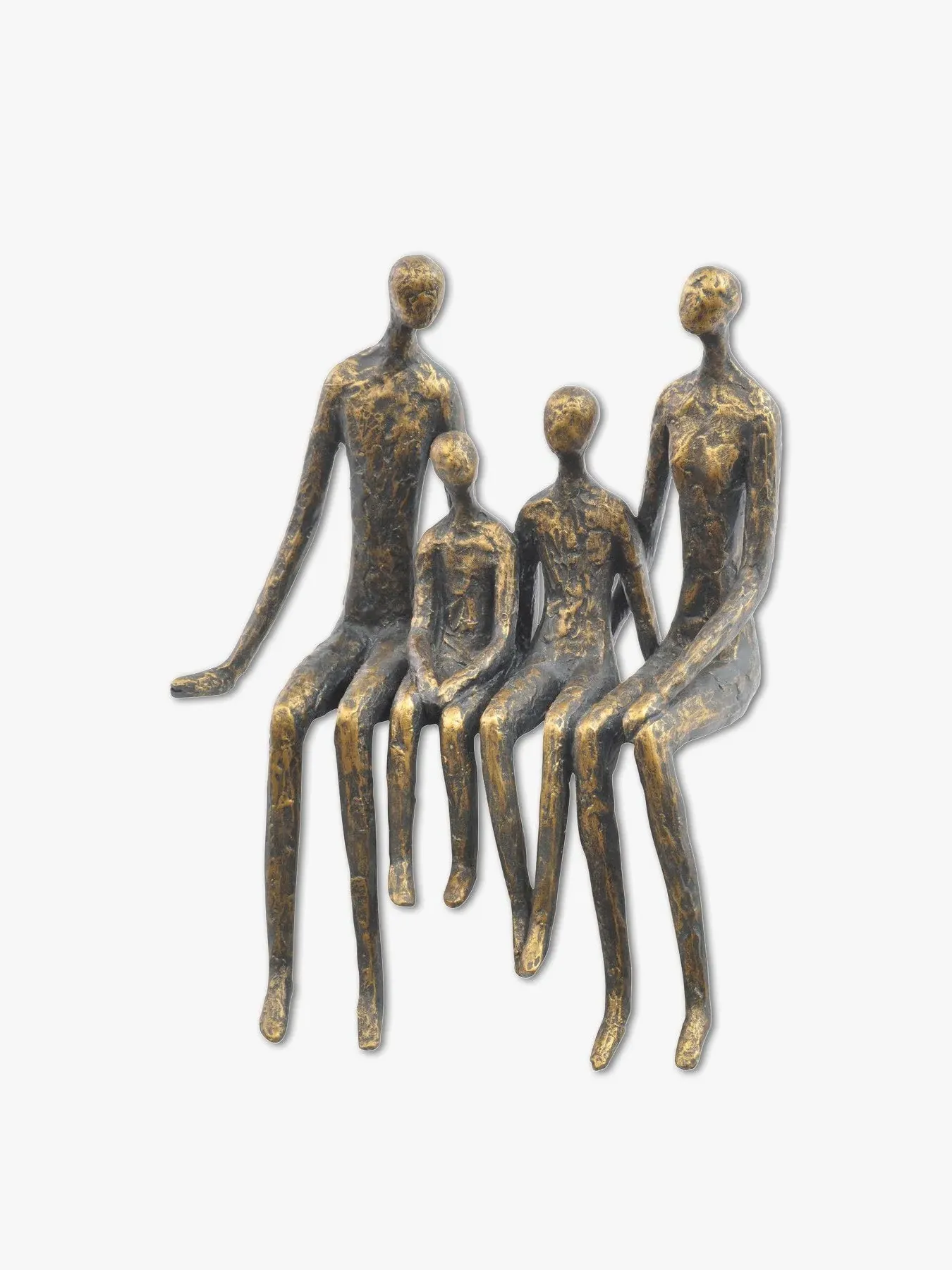 Family Shelf Sculpture - Bronze image
