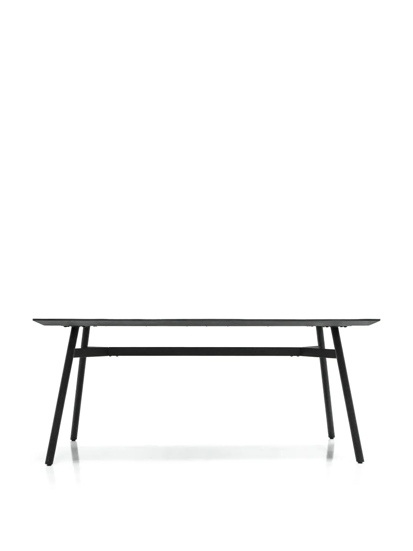 Fixed Dining Table - Black, Acacia Wood