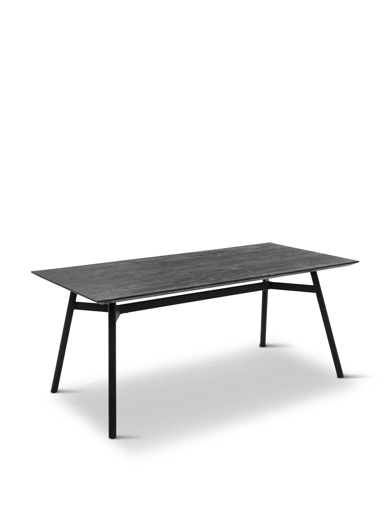 Fixed Dining Table - Black, Acacia Wood image