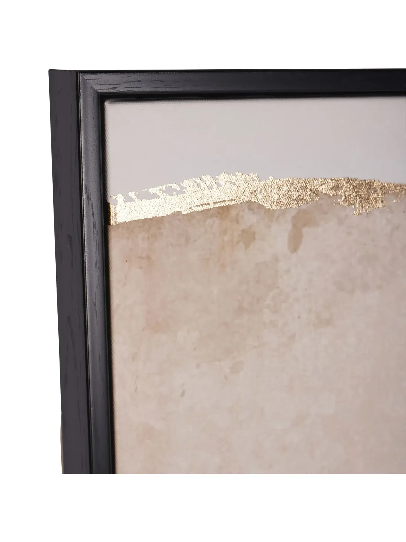 Framed Abstract Canvas - Monotone, Wood