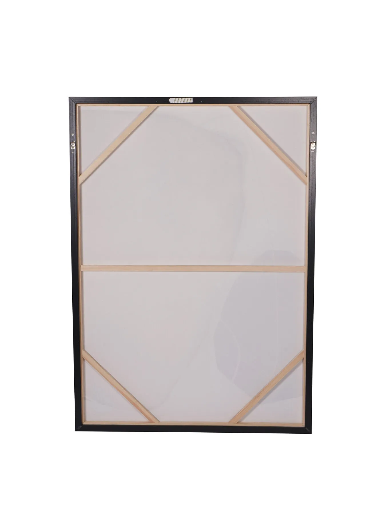 Framed Abstract Canvas - Monotone, Wood