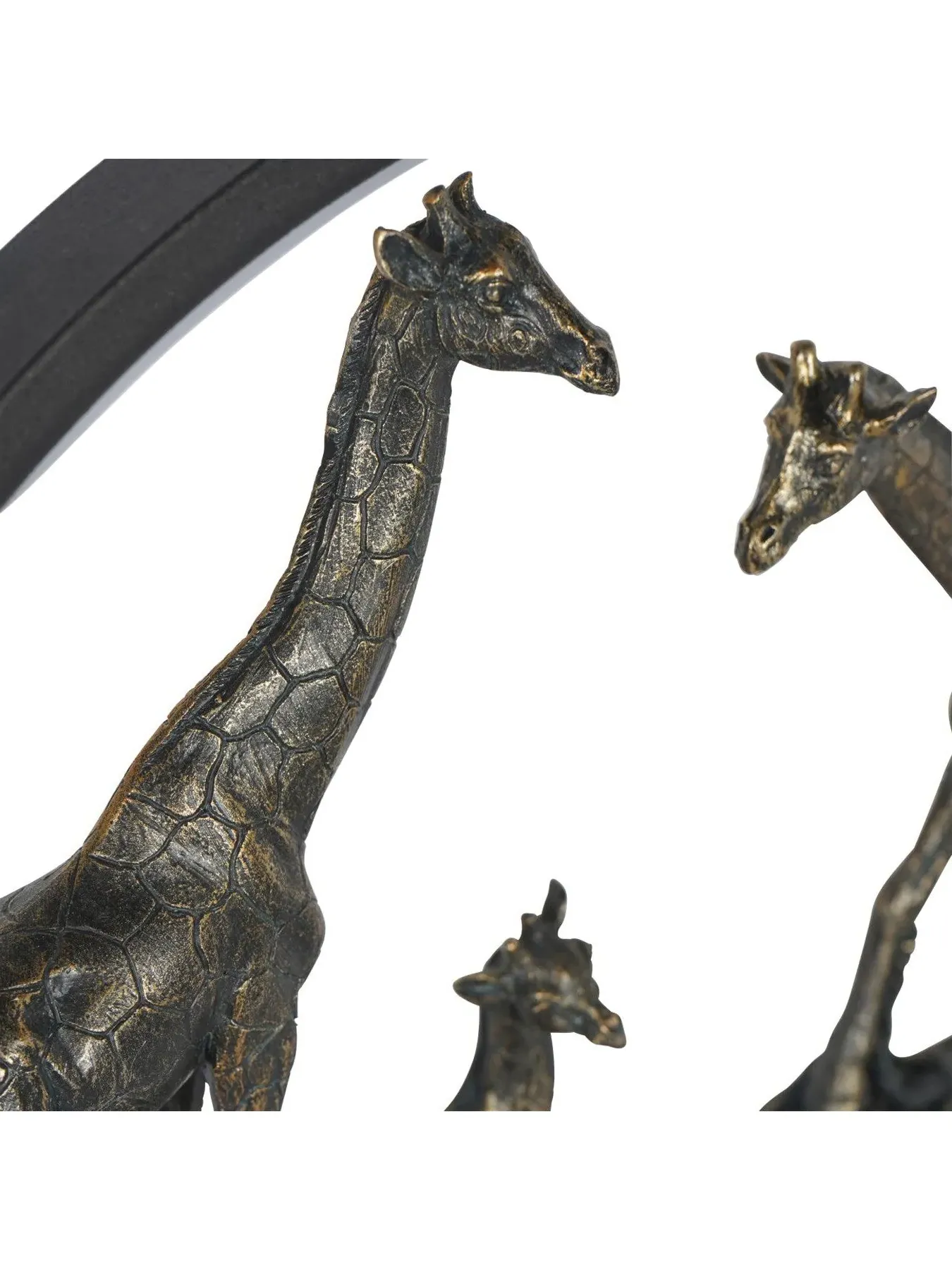 Giraffe Family Light Sculpture LED USB - Bronze