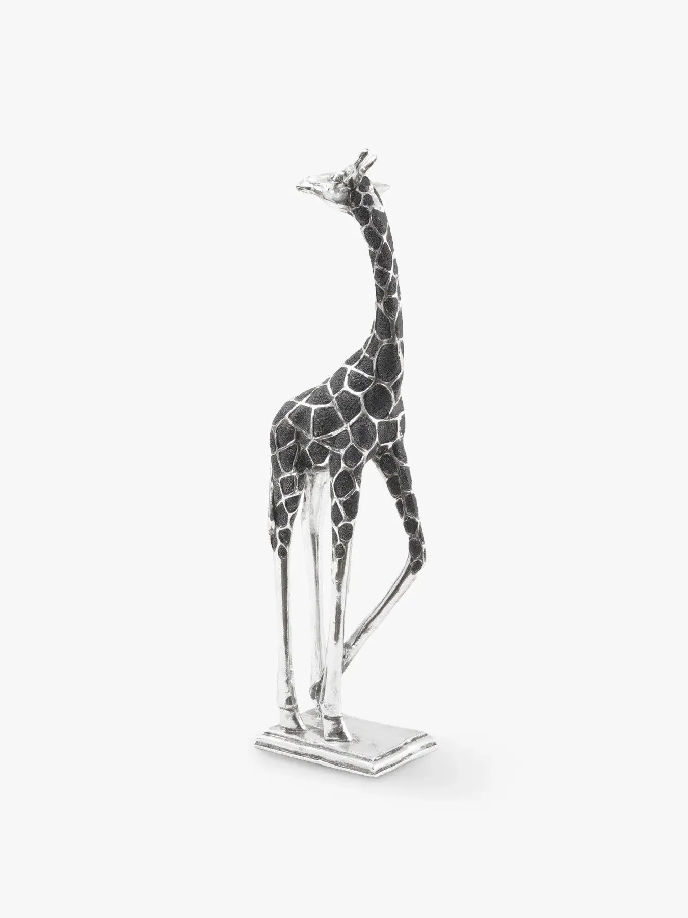Giraffe Head Sculpture - Silver image