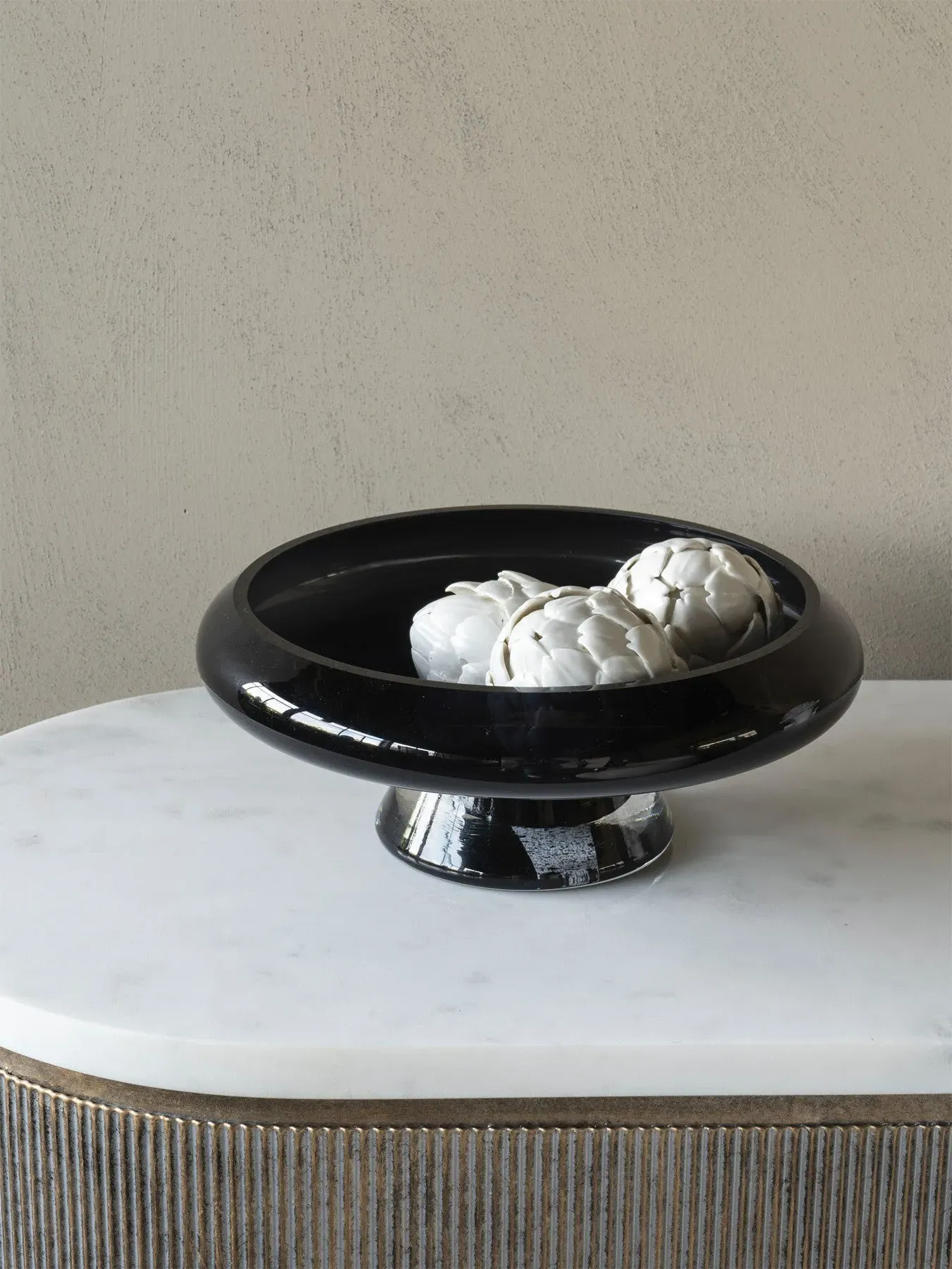 Glass Bowl - Black