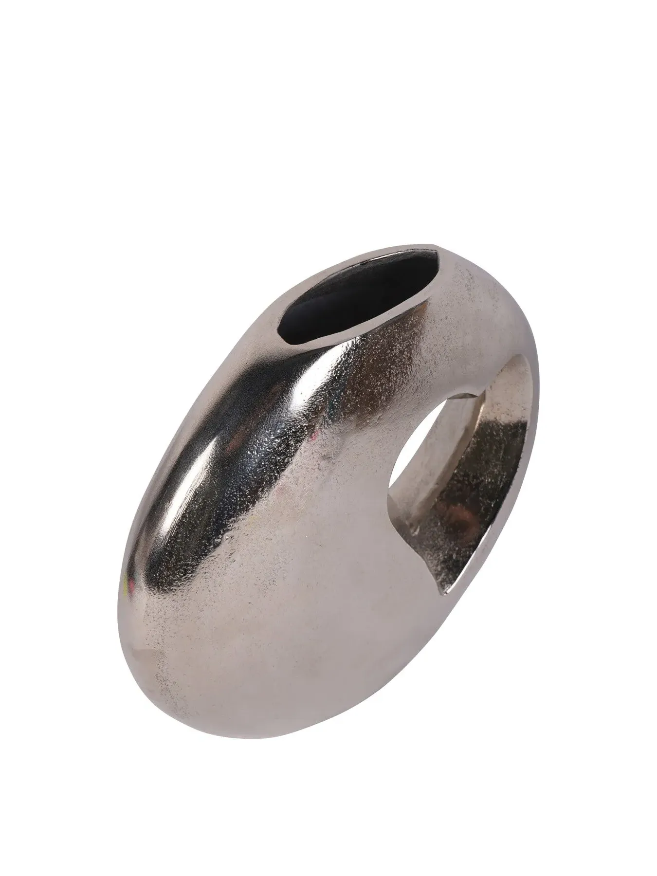 Heart Cast Aluminium Vase - Silver