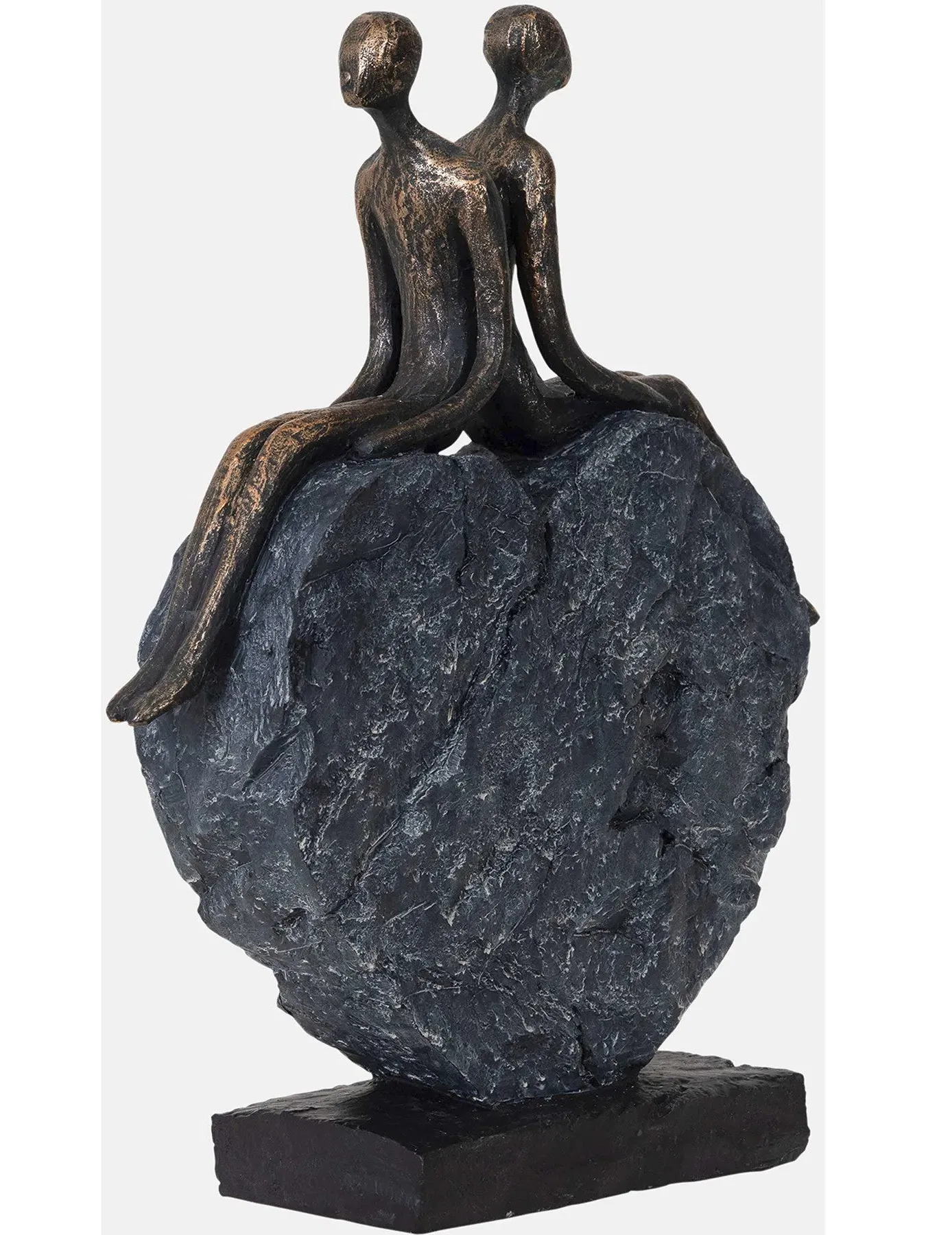 Heart Sculpture Decorative Piece - Bronze