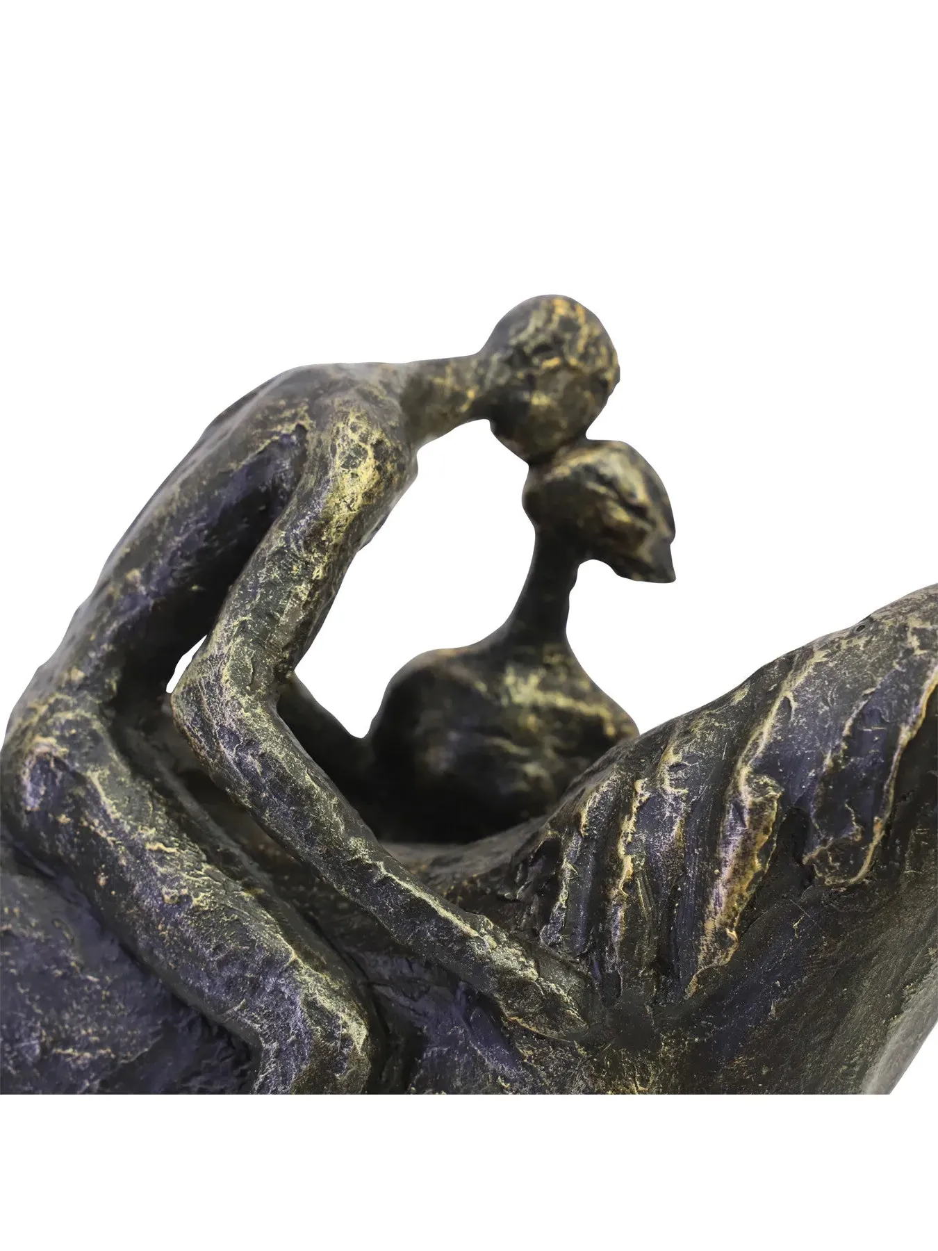 Kissing Couple Horse Sculpture - Bronze