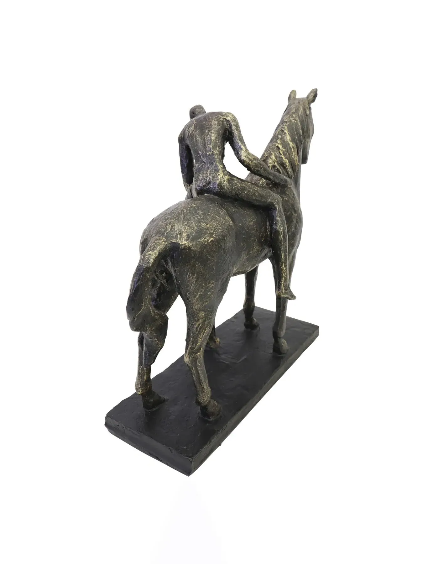 Kissing Couple Horse Sculpture - Bronze