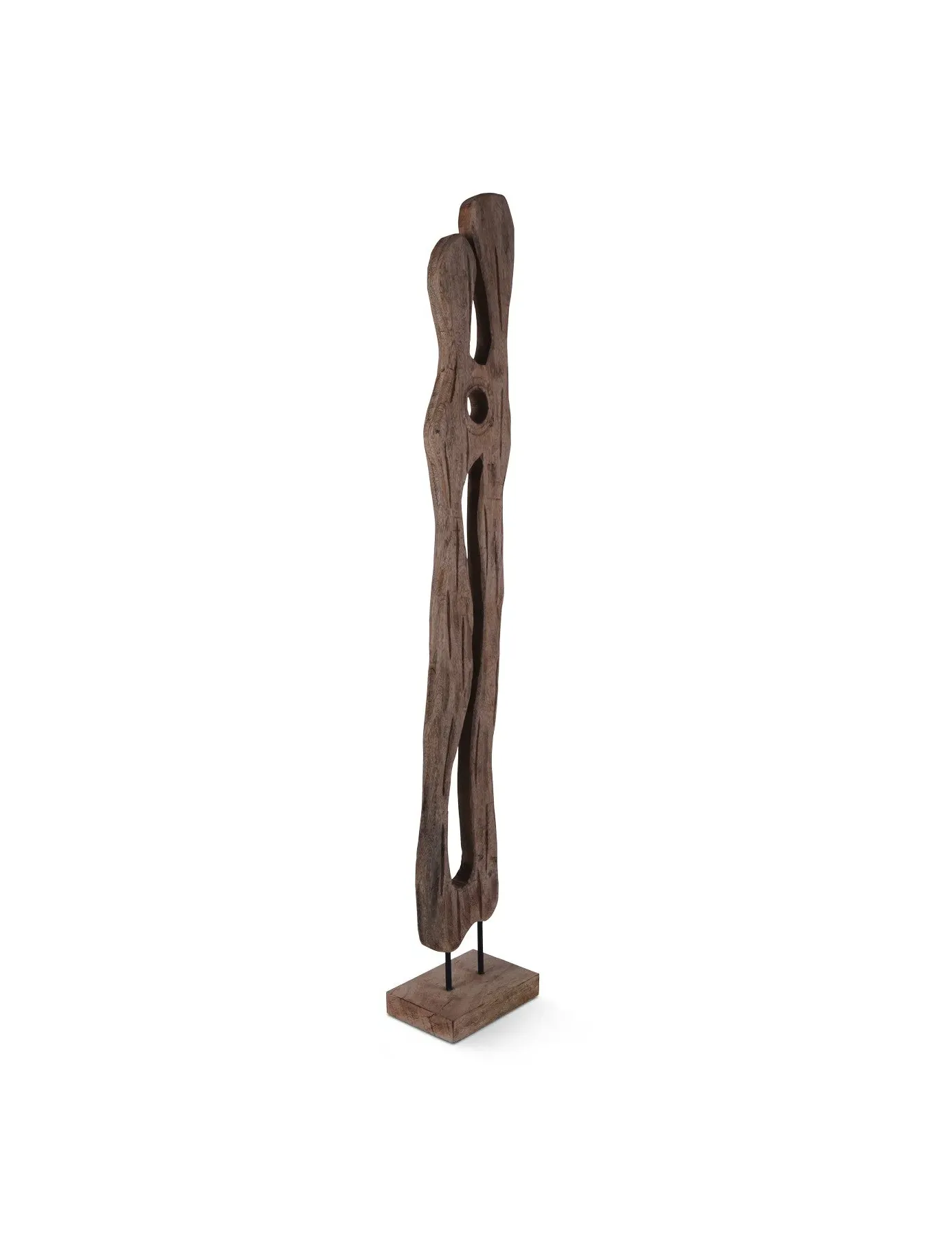 Large Carved Wood Sculpture - Natural image
