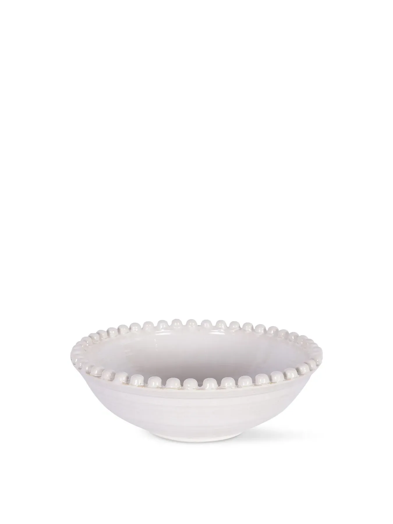 Large Ceramic Bowl Reactive Glaze - Cream image
